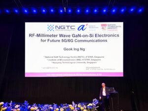 Prof Geok Ing Ng presenting at ICNS-15 in Malmö, Sweden