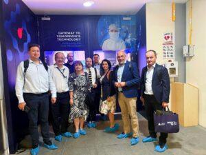 Delegates from the Polish Embassy touring NSTIC (GaN) facilities