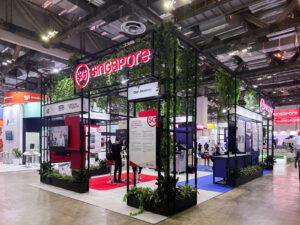 NSTIC (GaN) exhibition booth at Singapore Pavilion SEMICON SEA 2025