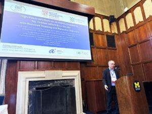 Prof. Ng delivering his first invited talk at DRC 2026: High-Power AlN/GaN-on-Si HEMTs Enabled by Top-Graded AlGaN Back Barrier with Reduced Trapping and Parasitic Channels.